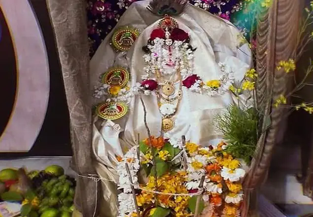 Pooja samagri and sacred fire ceremony
